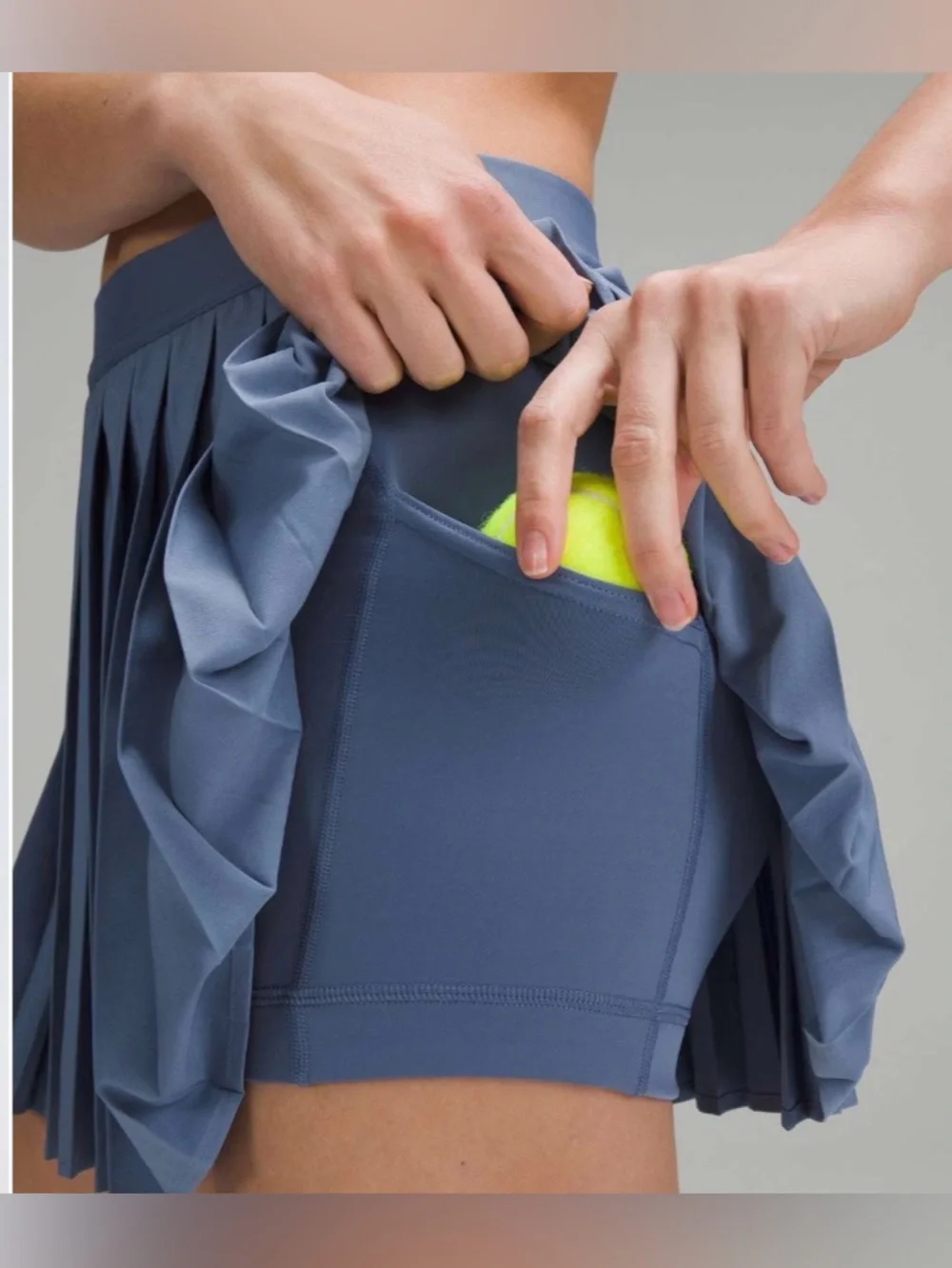 NWOT New Lululemon High-Rise Pleated Tennis Skirt Oasis Blue